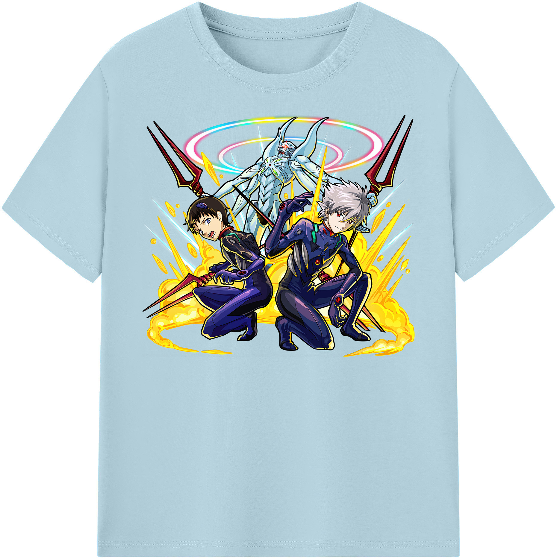 （画像用） EVA 新世紀エヴァンゲリオン 綿100％半袖Tシャツ（フロントプリント）